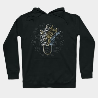 King Cat Bling Crown Hoodie